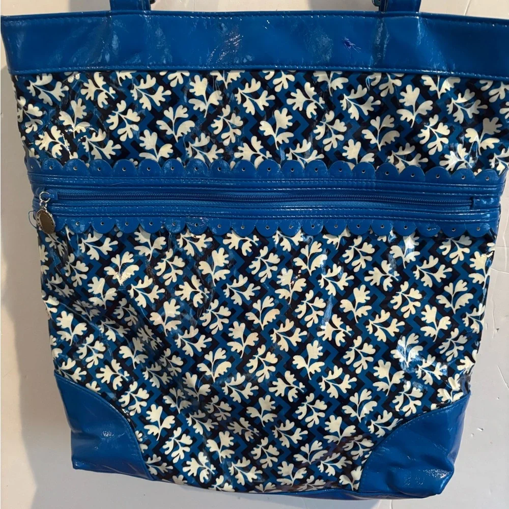 FRILL by Vera Bradley Blue Floral Tote Bag